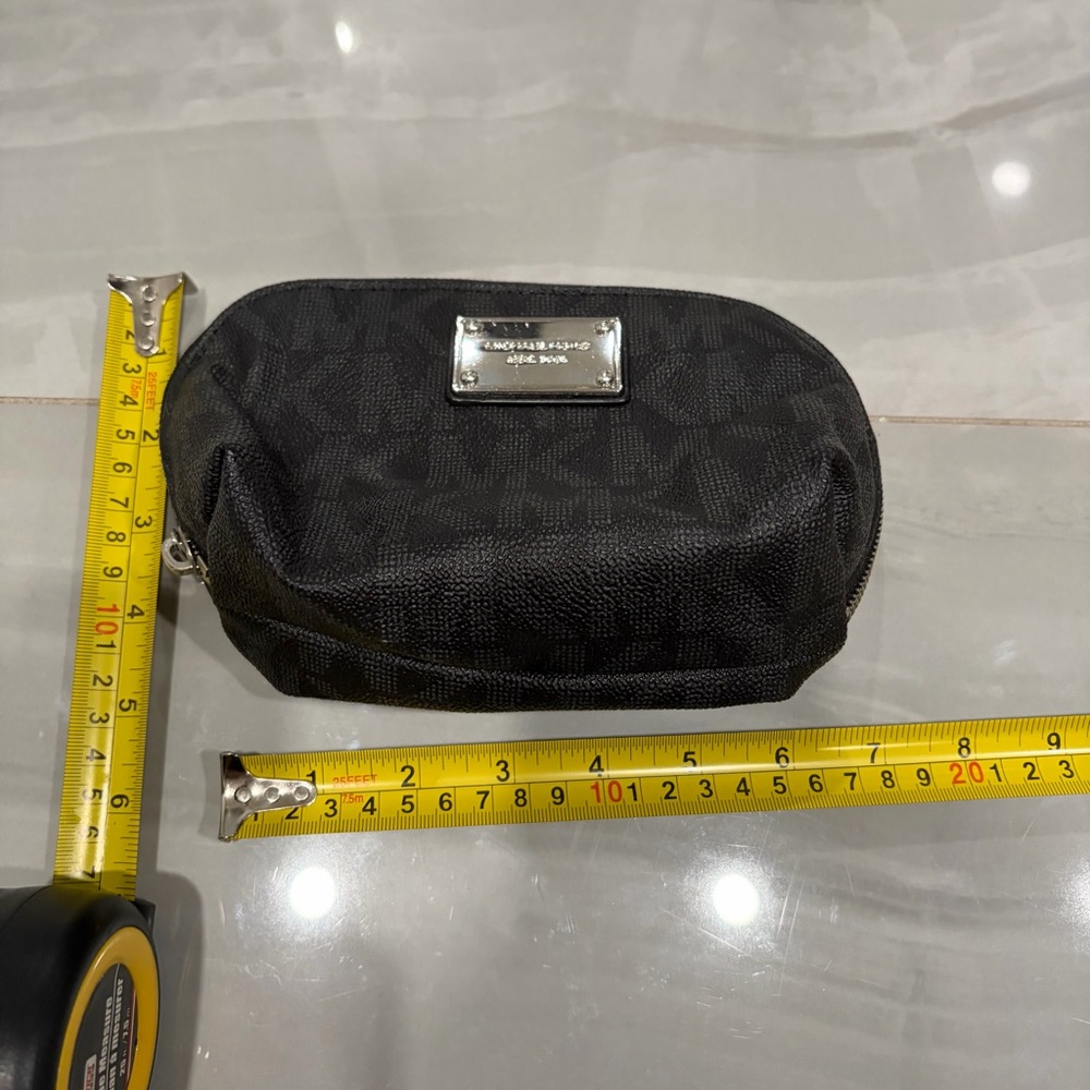 Michael Kors Black Logo Cosmetic Pouch